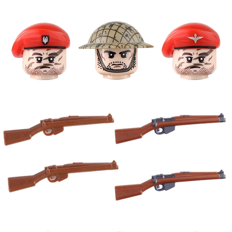 Солдат WW2 англичанки-десантники фигурки строительные блоки британское воздушное