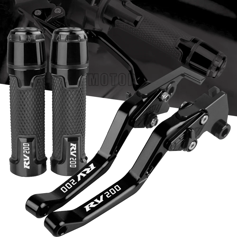 

Motorcycle Accessories CNC Adjustable Brake Clutch Levers Handlebar knobs Handle Hand Grip FOR SUZUKI RV200 2016 2017 Hand Grips