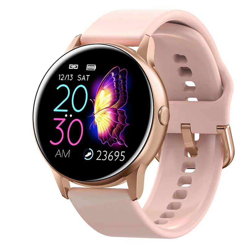 Часы Timewolf IP68 Водонепроницаемые Смарт часы для женщин Android 2020 золотые телефона Iphone