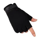 Перчатки без пальцев для мужчин и женщин, легкие дышащие тактические Митенки на полпальца, летние