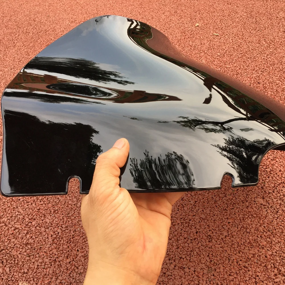 Мотоцикл 13 ''дымчато черный ветровое стекло отделка алюминиевая для Harley Touring