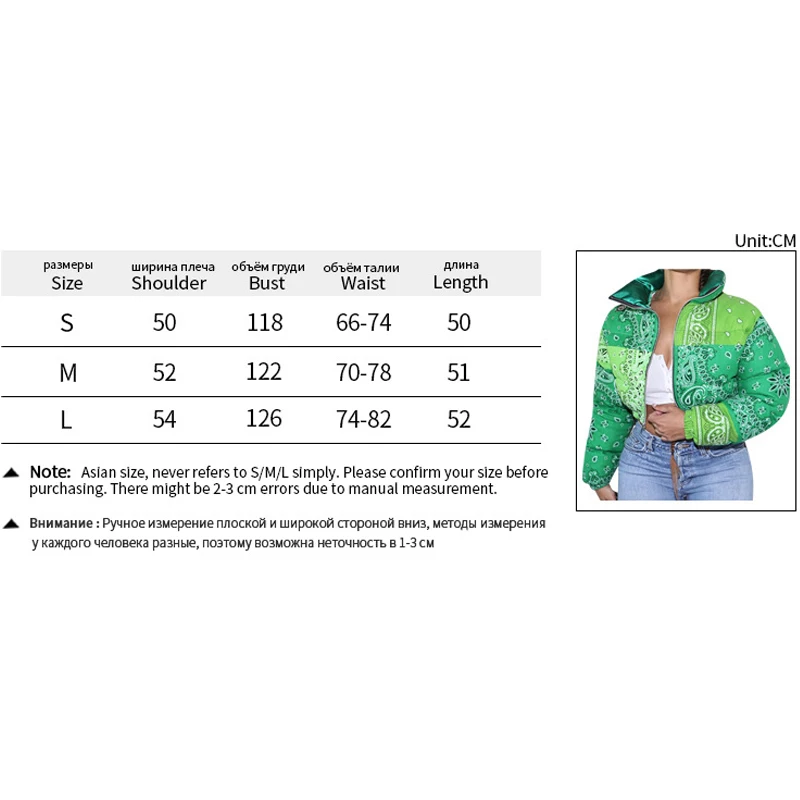 LORDLDS Women Short Parkas Coats 2020 New Autumn Winter Contrast Stitch Print Bubble Jackets Vintage Outwear