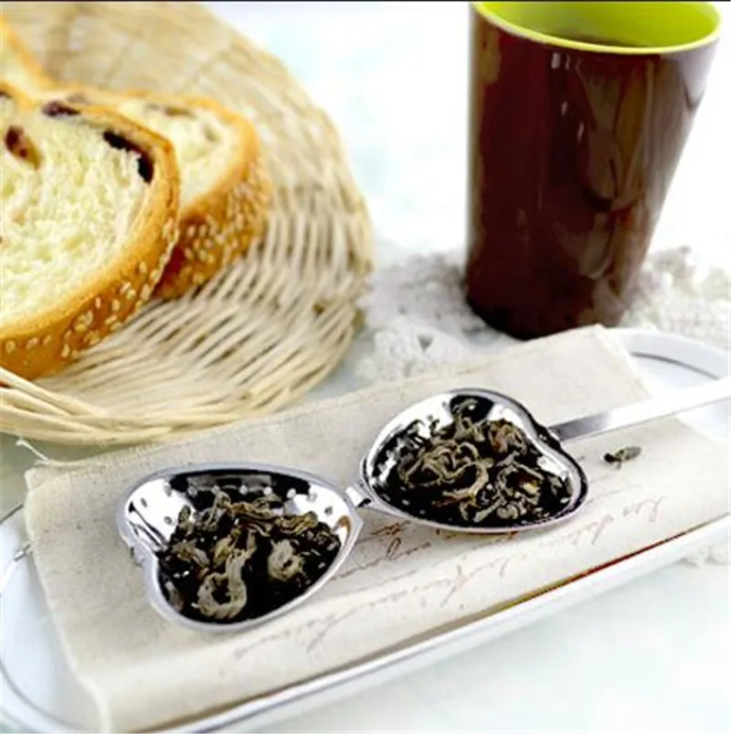 1 шт. новый фильтр в форме сердца чайные шарики ситечки для чая из нержавеющей