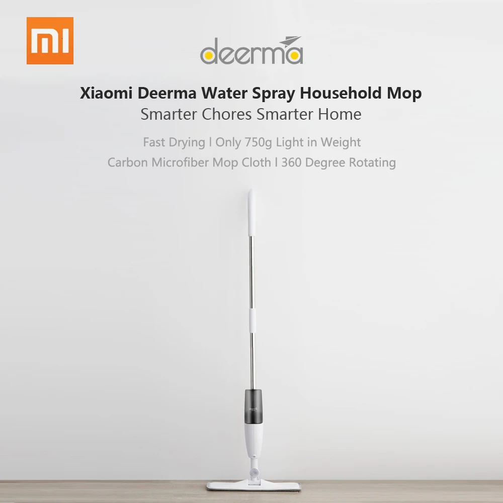 Xiaomi Deerma спрей Швабра на 360 градусов вращающийся ручной Mijia спрей для воды Швабра для уборки дома уборочная машина уборочная пыль очиститель