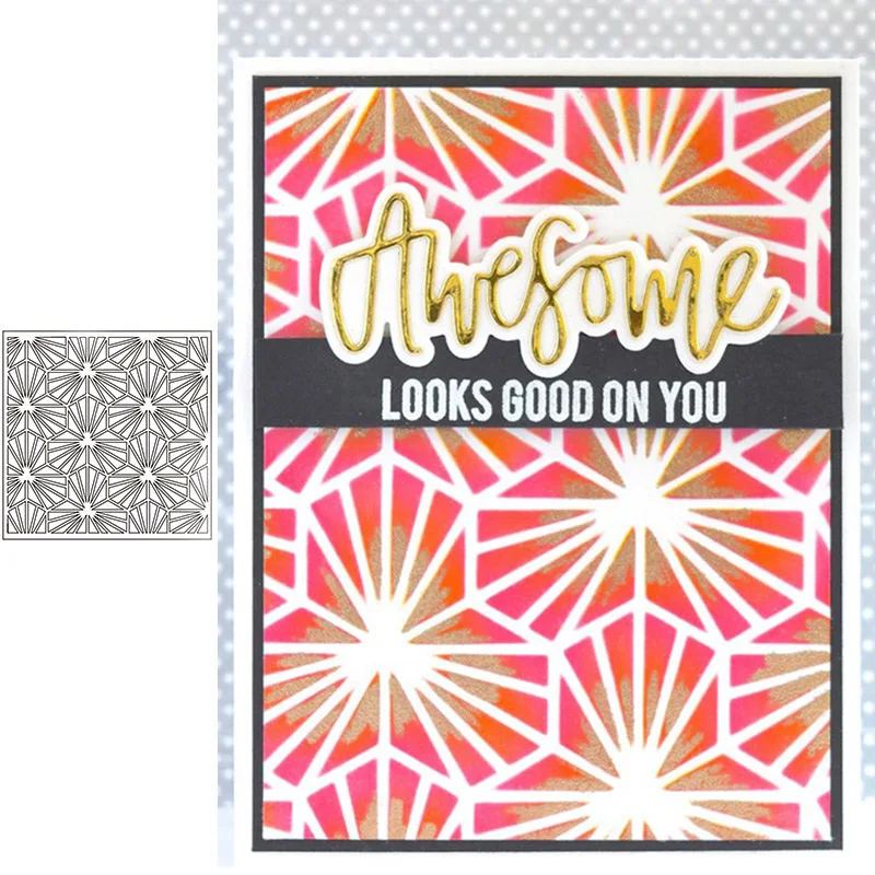 

Flower Patchwork Pattern Plastic Spray Layering Stencils For DIY Scrapbooking Photo Album Decorative Drawing Sheet