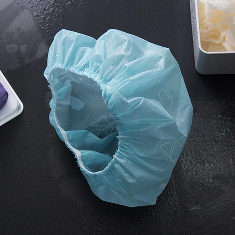 Водонепроницаемая шапочка для ванной эластичная шапка душа многоразовая