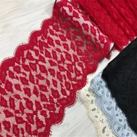 chantilly lace fabrics diy bra needle work garment accessories red silver eyelash french lace for clothes sewing crafts