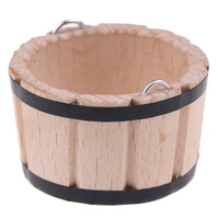 wooden basin wooden barrel furniture accessories 112 miniatures mini decor diameter 3 6 cm height 2 2 cm