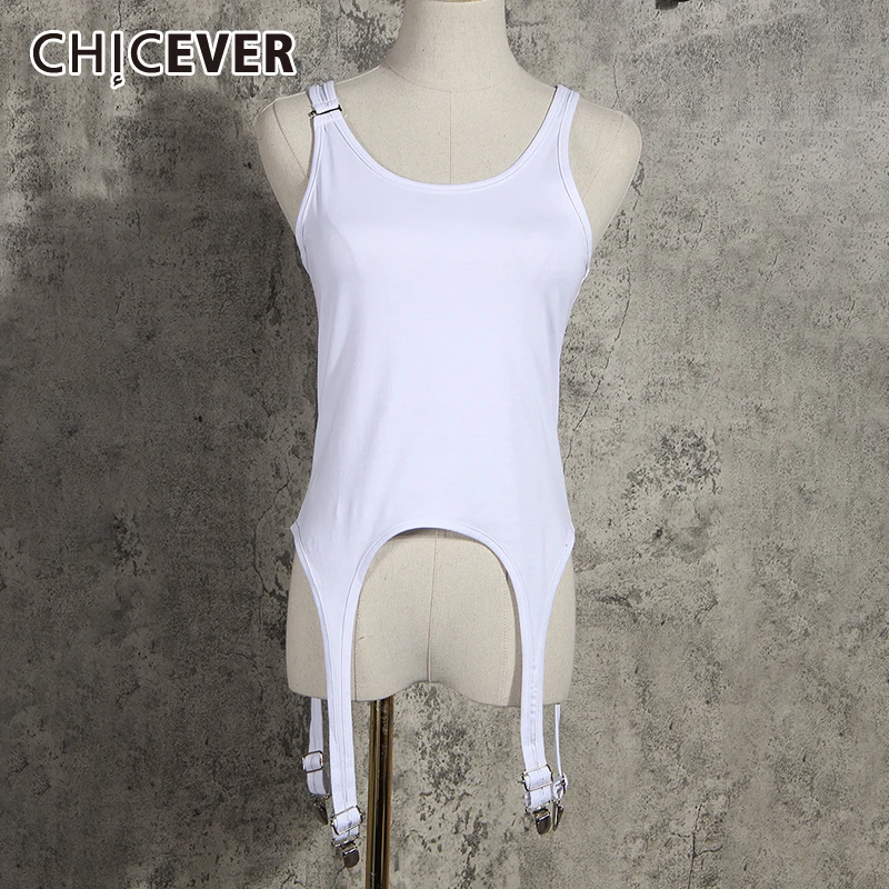 

Жилет CHICEVER женский ассиметричный, повседневный однотонный жилет на шнуровке, с круглым вырезом, без рукавов, с открытыми плечами, 2021