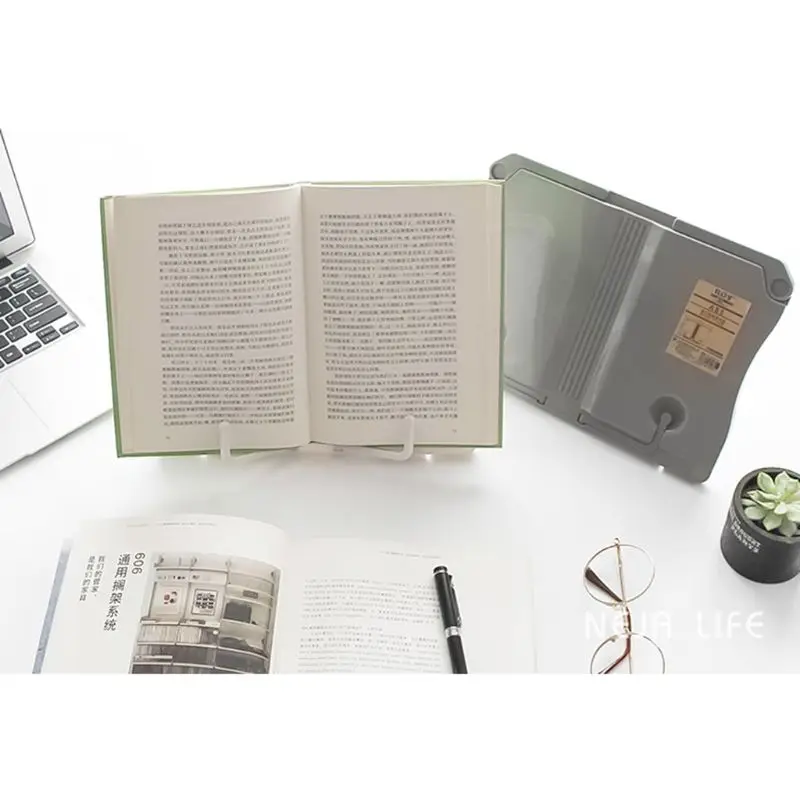 

Portable Reading Book Stand Folding Shelf Organizer Holder for Music Score Recipe Tablet