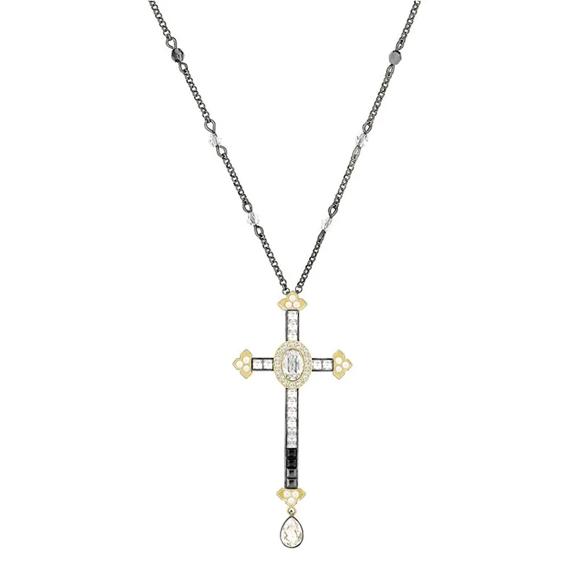 

SWA 2019 Fashion New Cross Pendant Necklace Romantic Simple Ms. Jewelry to Send Girlfriend Anniversary Gift