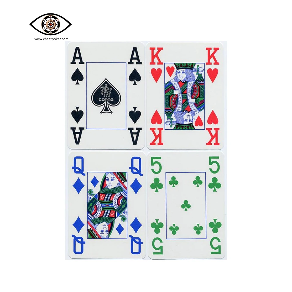 marked playing cards for infrared contact lenses plastic copag 4 colour deck magic tricks board game anti cheating poker free global shipping
