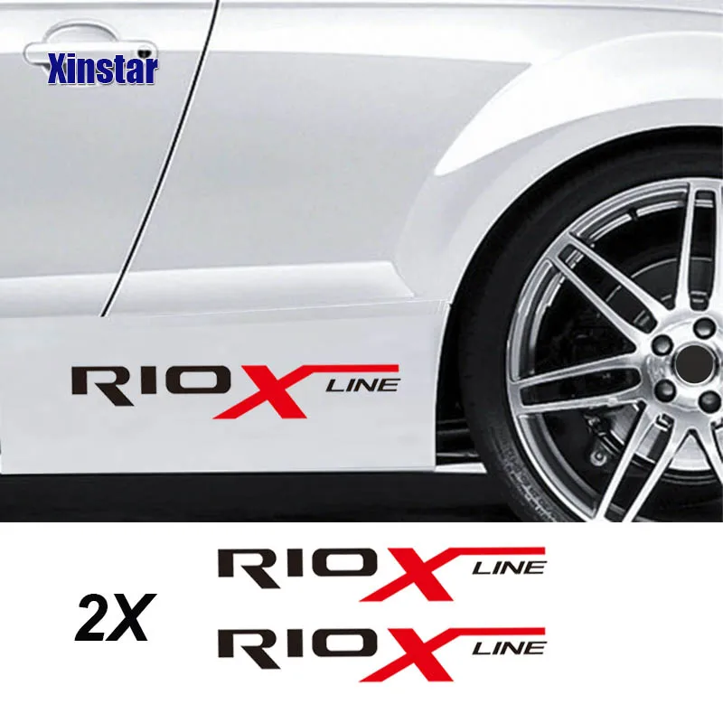 2 шт. стикер кузова автомобиля для kia rio x line|Наклейки на автомобиль| |