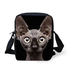 Милая сумка через плечо с рисунком канадского кота для девочек, мини-сумки, брендовая дизайнерская сумка через плечо для мальчиков, дорожные сумки-мессенджеры