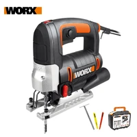worx electric jigsaw wx478 1 650w scroll saw mini electric tools variable speed saw household power tools dust blower tool box