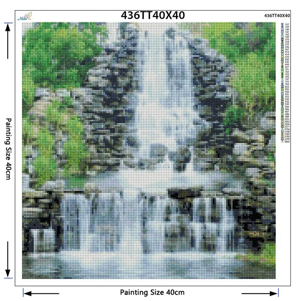 Полная Алмазная вышивка пейзаж Diy алмазная живопись водопад 3d площадь/круглая