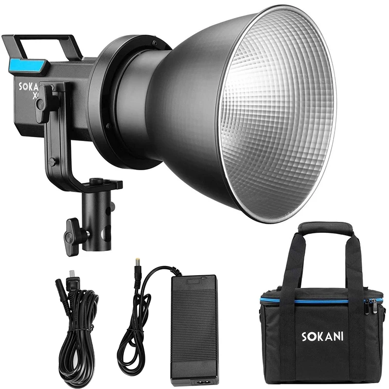 

Sokani X60 80W RGB LED Video Light with APP Control Bi-Color 2800k-10000K CRI96+ TLCI 95+ Bowens Mount Lighting for Photography