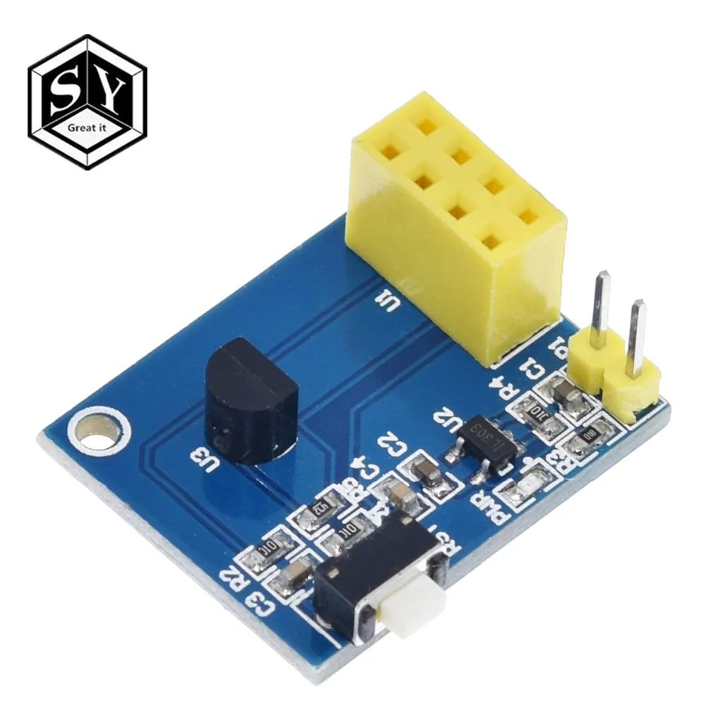 1 шт. ESP8266 ESP-01 ESP-01S DS18B20 Температура влажности Сенсор модуль esp8266 Wi-Fi NodeMCU умный дом