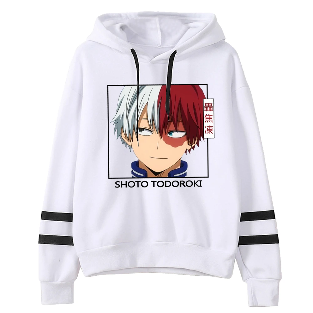 Толстовки My Hero Академия Shoto Todoroki пуловер повседневный уличный свитшот с принтом