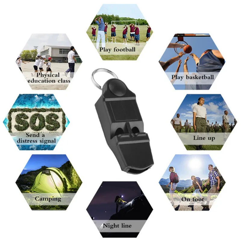 

Professional Whistle Football Referee Sports ABS Rigid Plastic Teacher Post Souvenirs Whistles 130 dB Training Outdoors