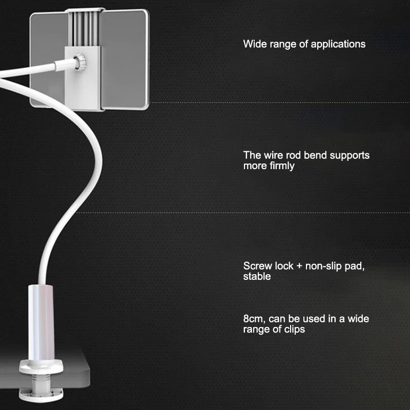Универсальный 360 градусов гибкий Регулируемый держатель для телефона 75 см 100 IPhone 8