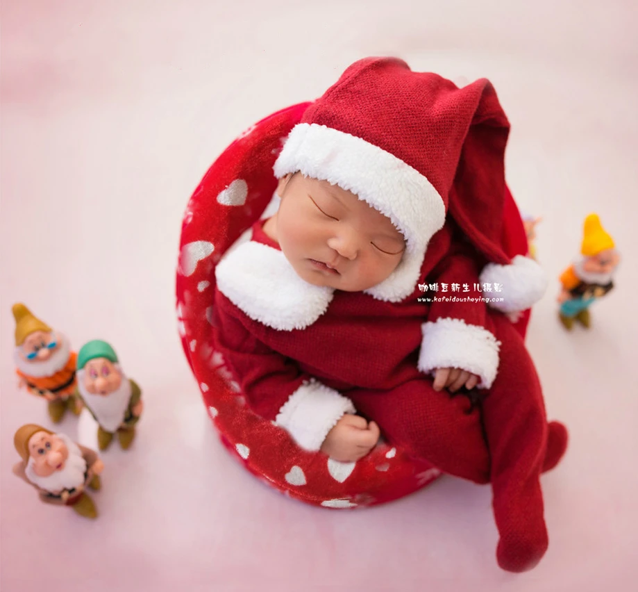 Детское автокресло Рождественский диван детская фотография Опора Новый год тема