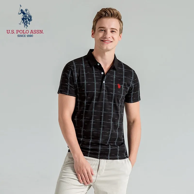 Мужская рубашка-поло летняя с коротким рукавом вышивкой | одежда