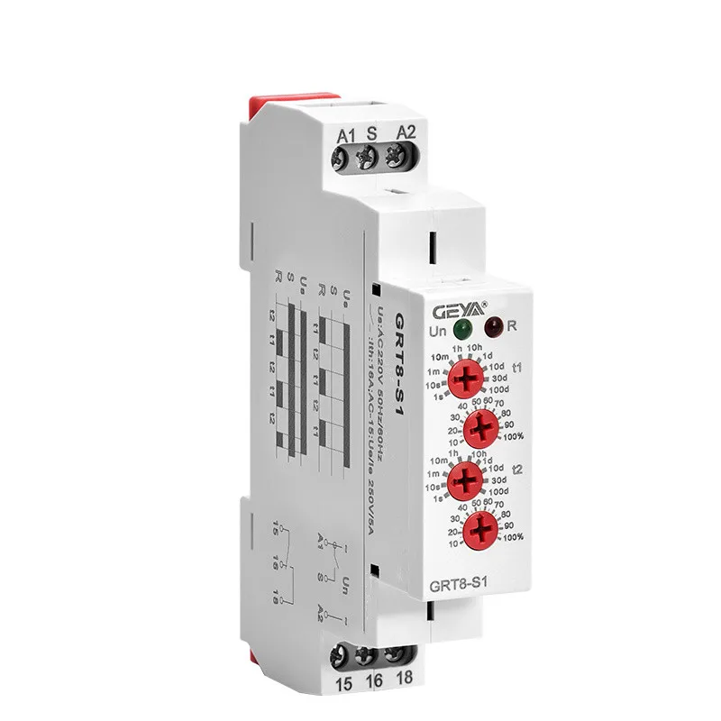 Asymmetric Cycler Timer Relay 220V 16A AC/DC12V-240V Electronic Repeat GRT8-S | Обустройство дома