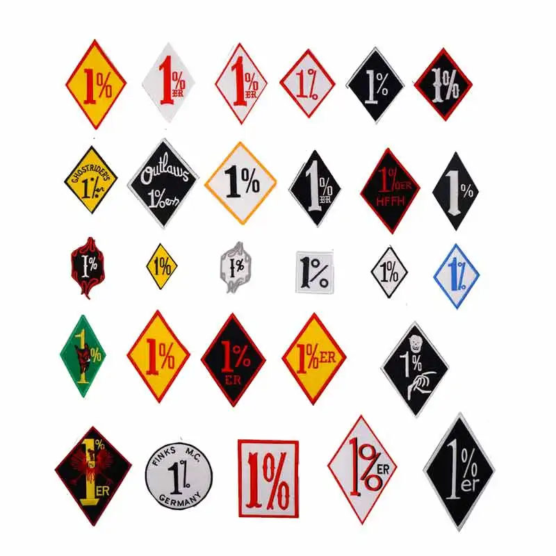 1% er утюгом на подложке в стиле панк с вышивкой &quotчереп водитель байкер мотоцикл