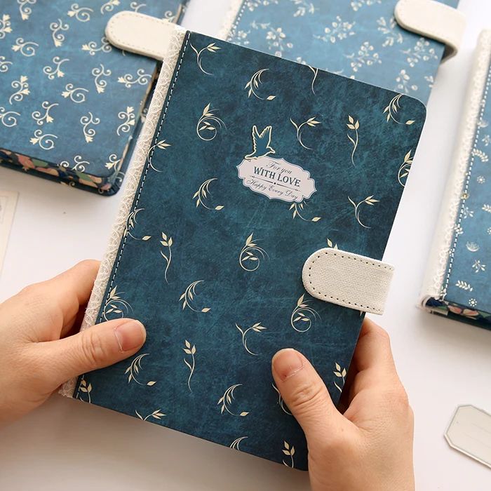 Креативные корейские канцелярские товары ретро блокнот с магнитной пряжкой