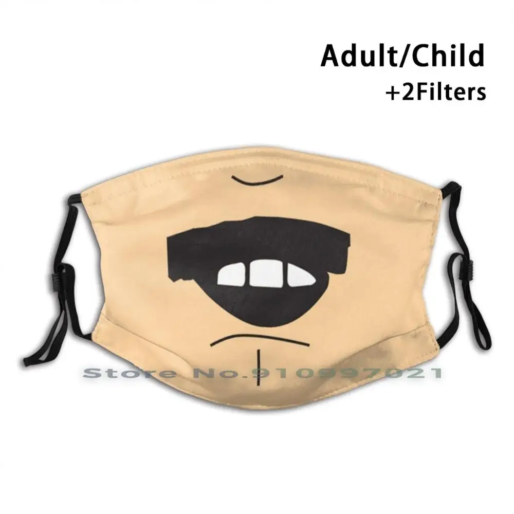 Специальная неодноразовая маска для лица с усами Рэнди болотного PM2.5 фильтры