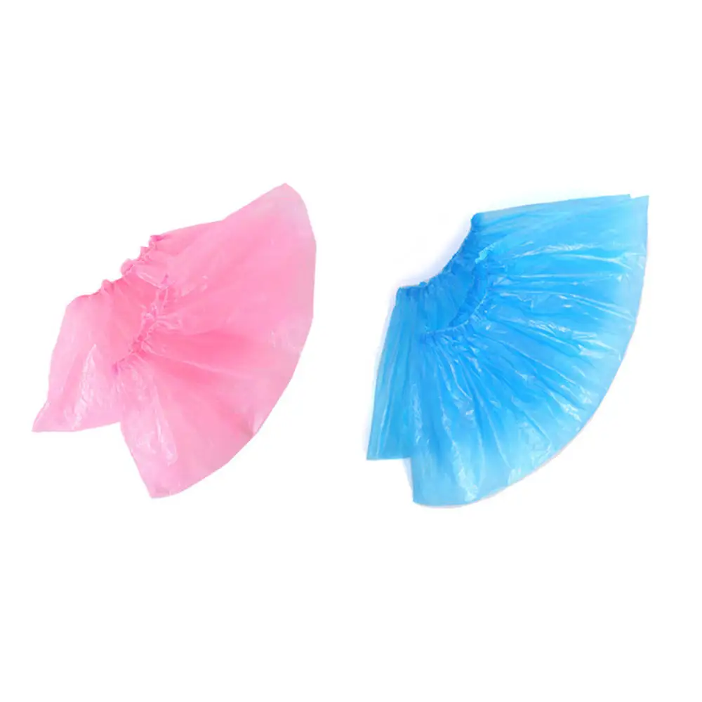 

300pcs Pink/Blue Disposable Shoe Covers Plastic Waterproof Shoe Cover Outdoor Dust Overshoes Household Merchandises