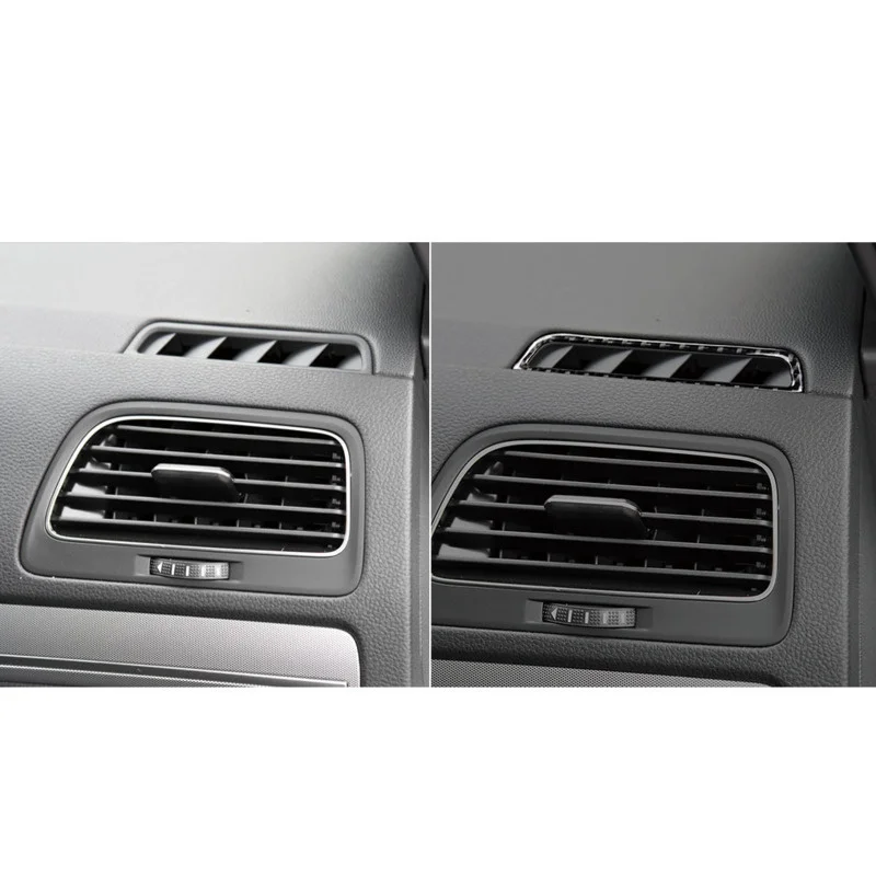 

Fit For Volkswagen Golf 7 carbon fiber air outlet decoration anti-scratch sticker two-piece car accessories