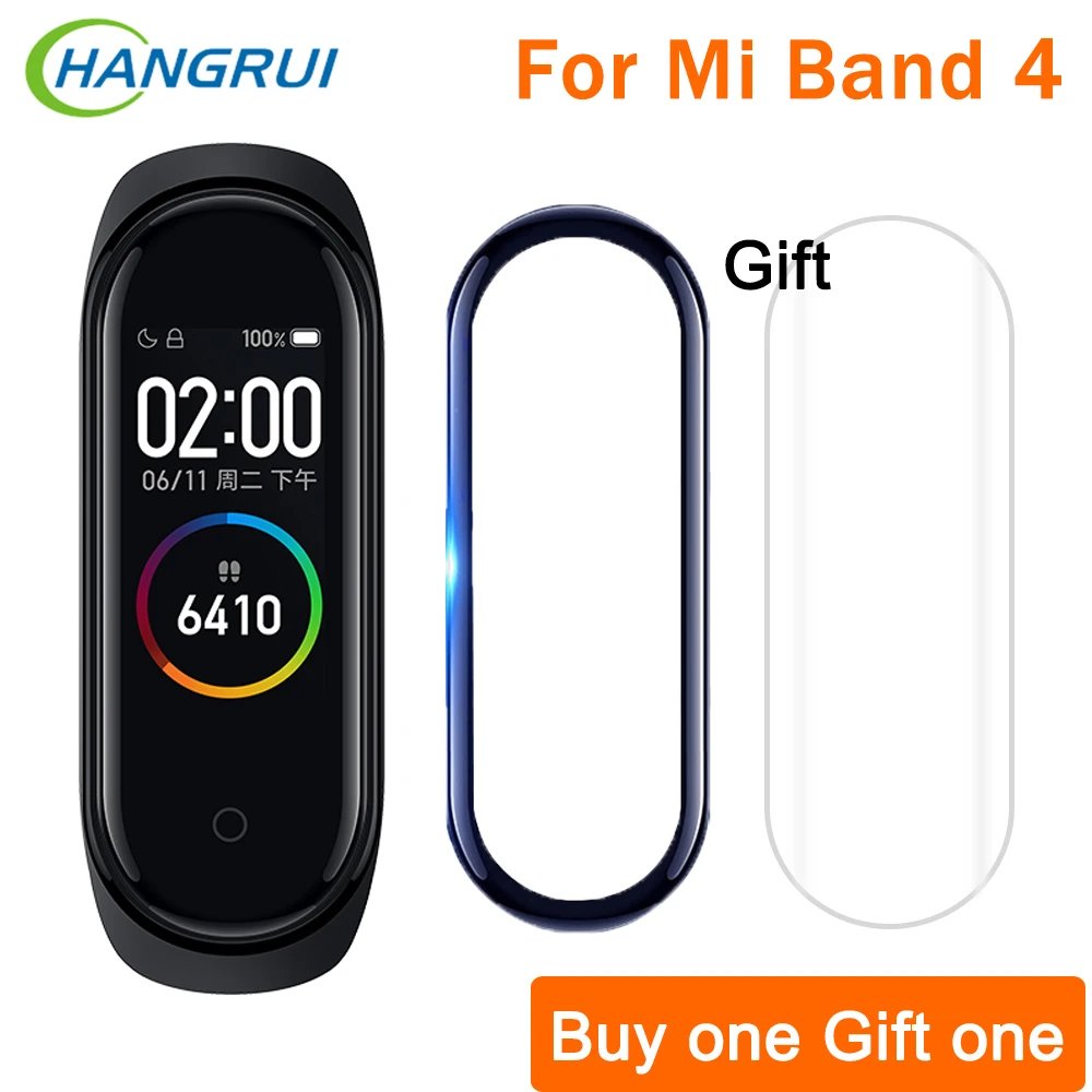 1/3 шт. Экран Защитная пленка для Xiaomi Mi группа 4 полное покрытие ремешок глобальная
