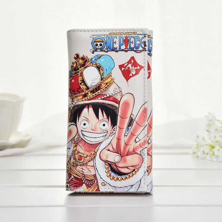 Длинный кошелек из искусственной кожи с рисунком обезьяны D Luffy аниме модная