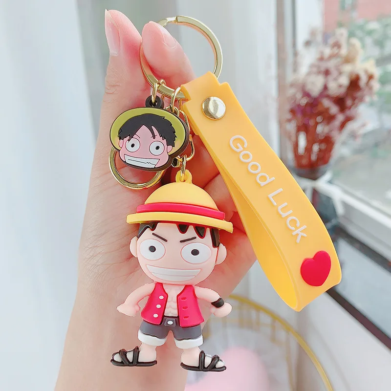 

Japanese animation cartoon Luffy doll keychain pendant car couple pendant personalized gift gift for boyfriend