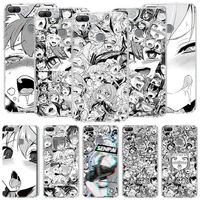 japan anime girl manga face phone case for huawei y5 y6 y7 y9 p smart z 2021 honor 50 20 pro 9x 10i 9 lite 8a 8s 8x 7s 7x 7a cov