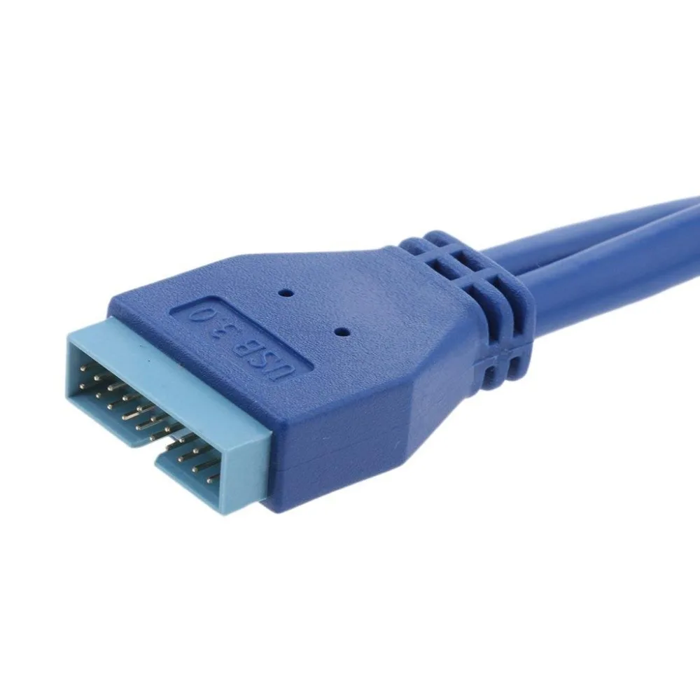 2 портовый USB3.0 двойной USB 3 0 A материнская плата штекер 20 контактный кабель адаптер