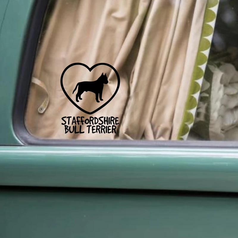 Стикер WILL BE STAFFORDSHIRE BULL TERRIER собака байкер автомобильный стикер s украшение на окно
