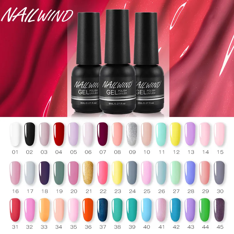 NAILWIND Гель лак для ногтей неоновый гель Гибридный Полупостоянный УФ основа