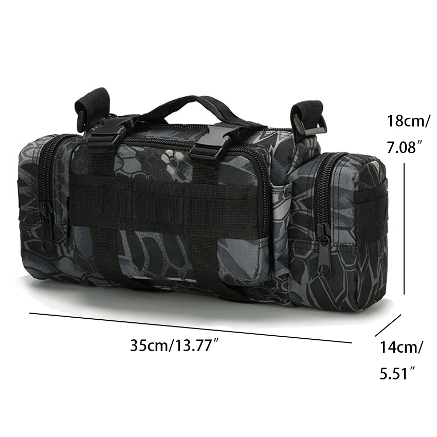 Водонепроницаемая поясная сумка из ткани Оксфорд для мужчин и женщин Военная