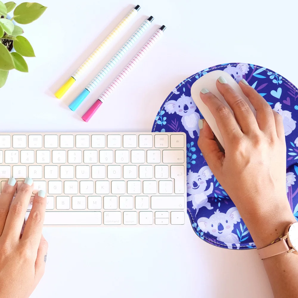 

Home Office Pad Adorable Cartoon Wrist Rest Support Gaming Mat