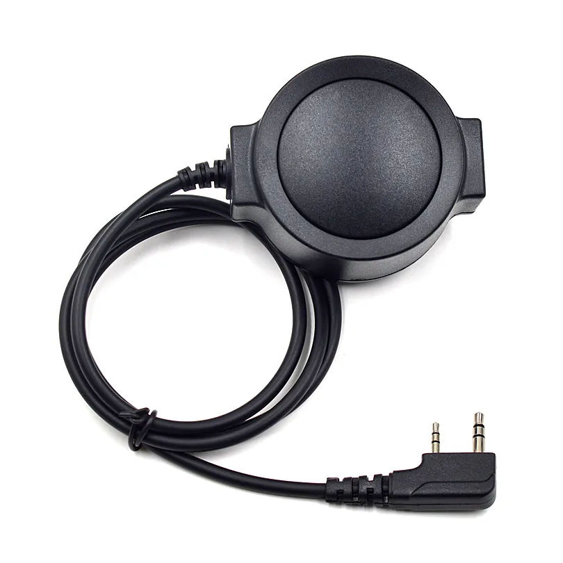 Тактический большой PTT кабель для Kenwood TK2107 Baofeng 2 Pin рация охоты УФ лучей 5R UV 6R