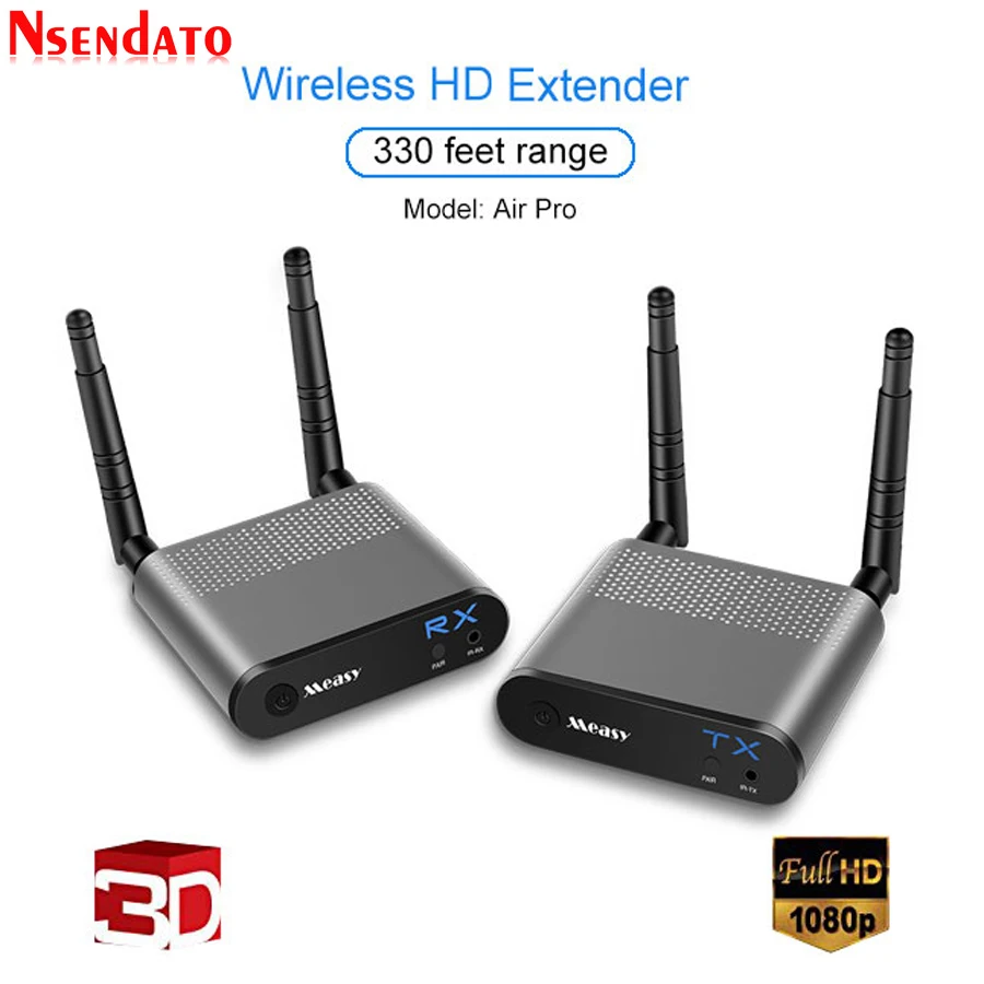 Measy Air Pro 100M/330FT 2 4 ГГц/5 8 ГГц беспроводной Wi Fi HD Аудио Видео удлинитель передатчик