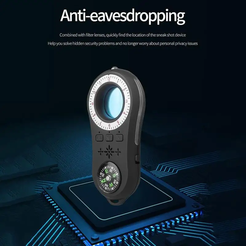 

GPS Detector New Detector HotelCompass Hotel Travel Alarm Anti-sneak Vibration Shooting Anti-eavesdropping and Multifunctio W4C0