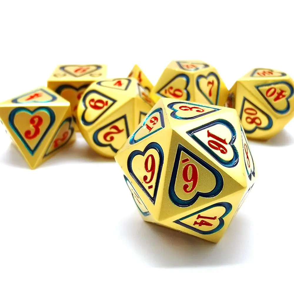 Металлические игральные кости DND набор Dados Dobbelstenen для Dungons и Drangons MTG RPG настольная