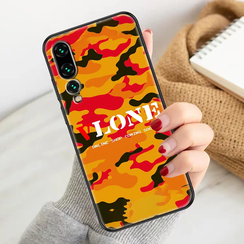 

brand Vlones fashion Phone case For Huawei P Mate P10 P20 P30 P40 10 20 Smart Z Pro Lite 2019 black soft shell silicone