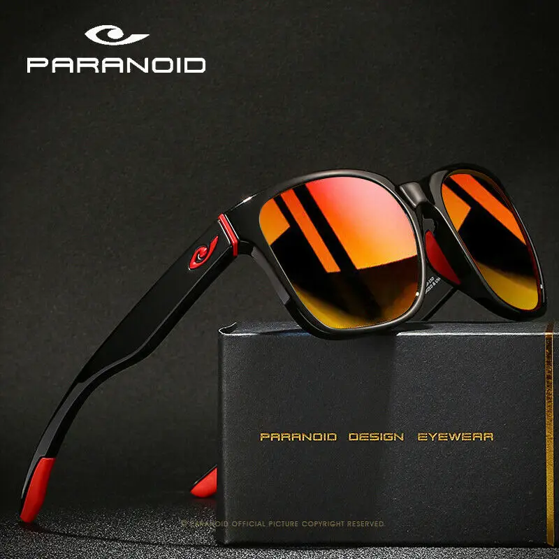

PARANOID Sports Polarized Sunglasses for Men Women Fishing Driving Glasses UV400 A120
