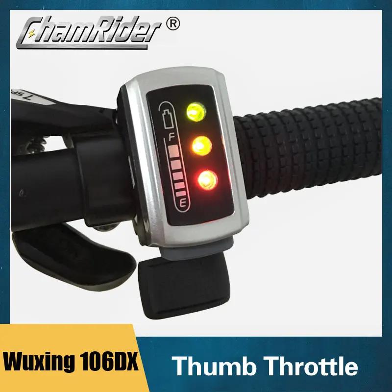 

FREE SHIPPING! High quality Thumb Throttle for 36V / 48V Wuxing Brand 106DX E-bike with battery power indicator