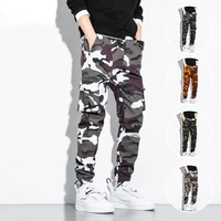 fashion camouflage jogger cargo pants outdoor tactical military pant workout streetwear pockets mens cotton trouser plus size